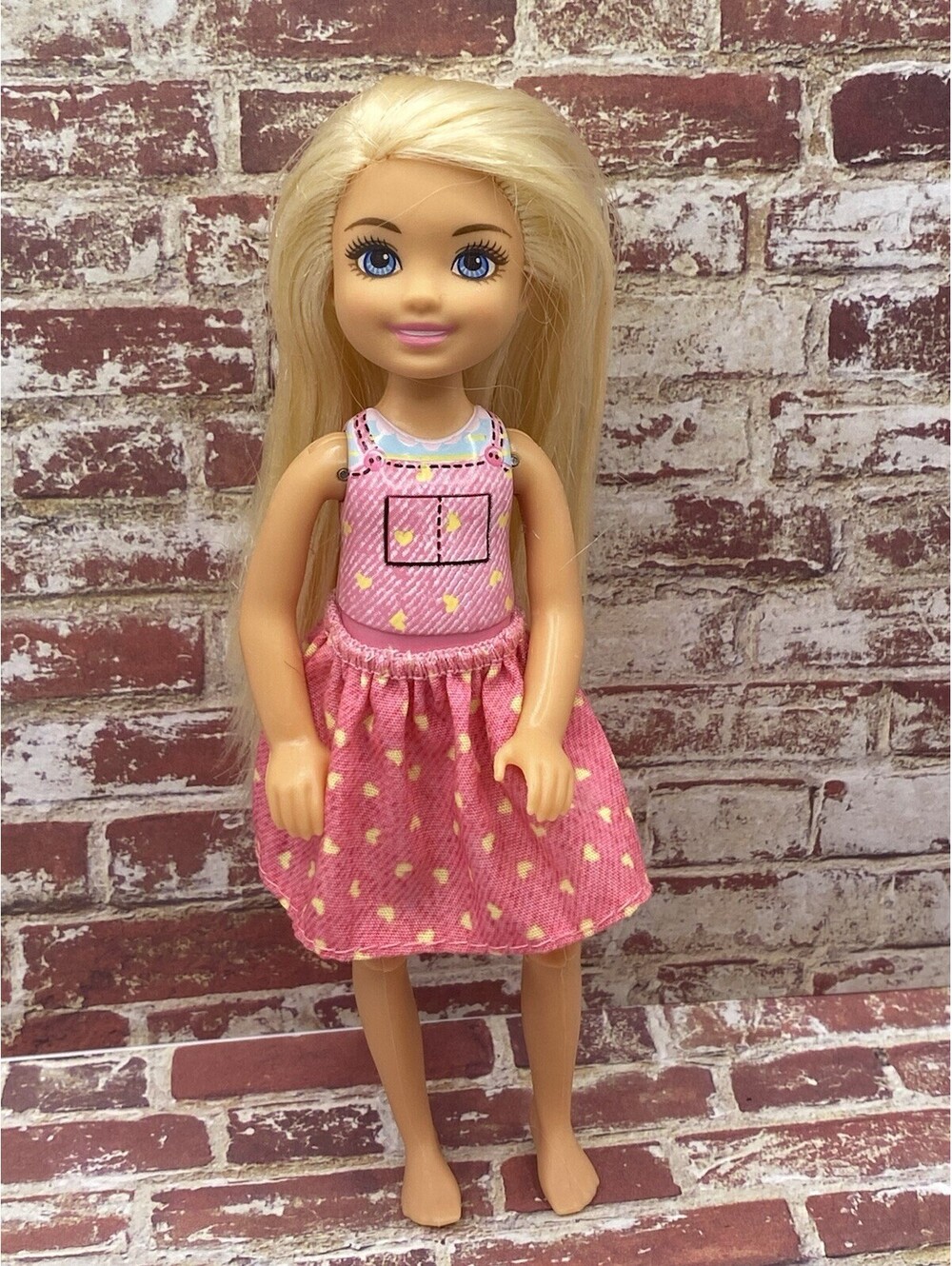 Barbies Lil Sister Chelsea Hugs ‘n Horses Doll  #FXH15 Articulated B19